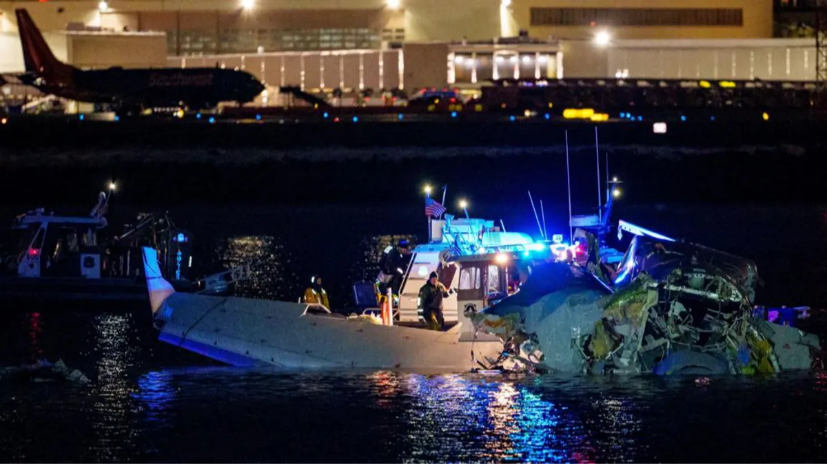 Nineteen Bodies Recovered After Passenger Jet Collides with Helicopter Over Washington DC River