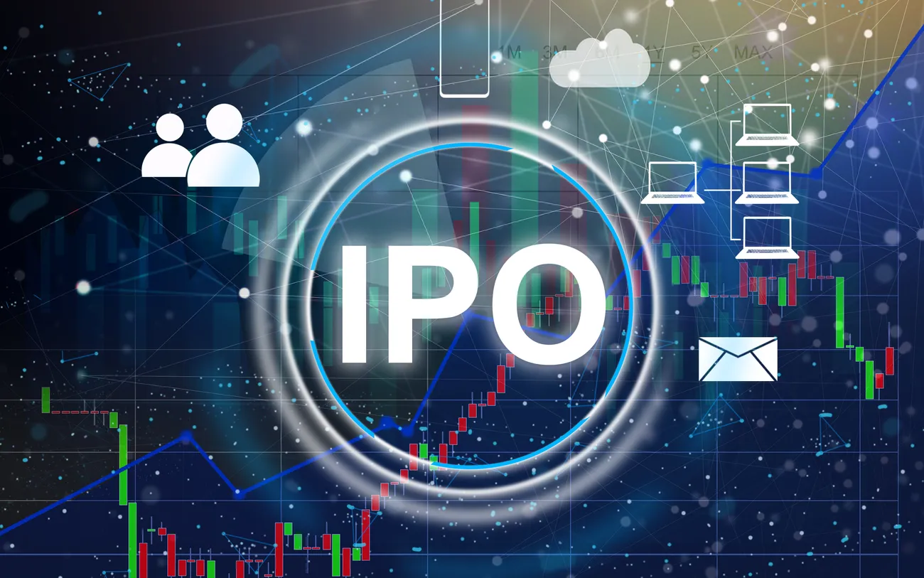 businessman-presses-button-ipo-initial-public-offering-chart-phone