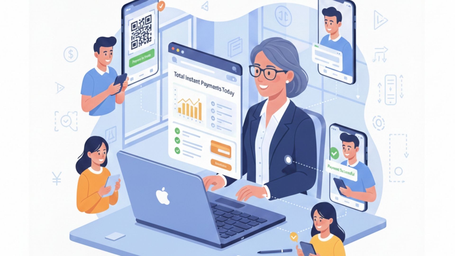 School admin tracking online fee payments