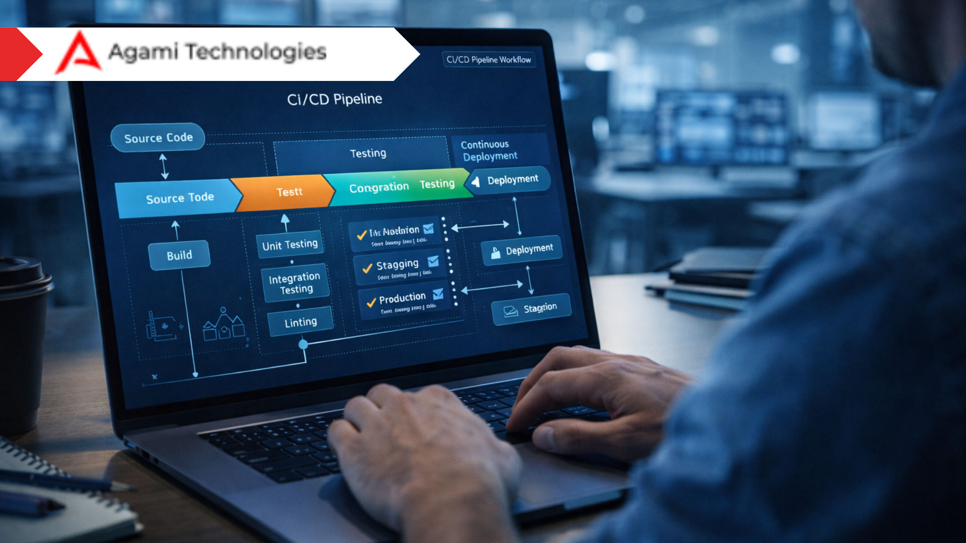 CI/CD pipeline workflow for cloud-native application development