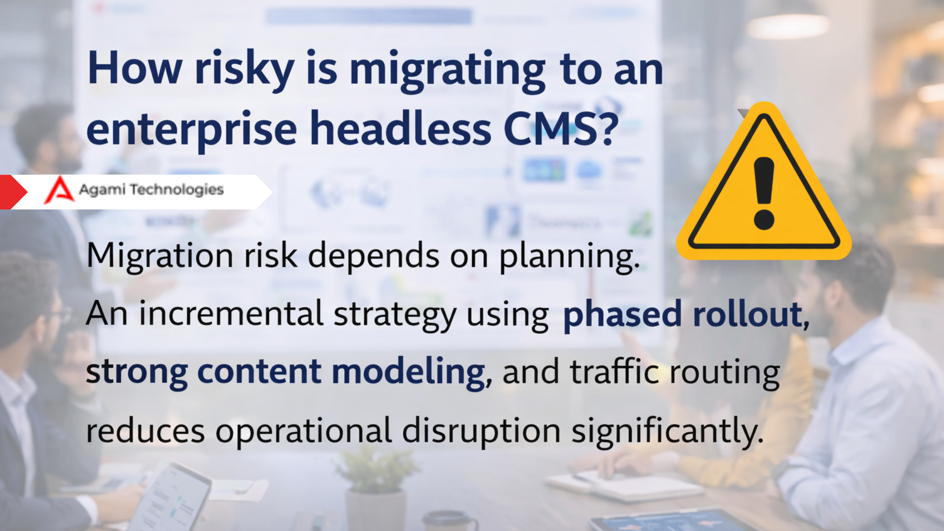 Retail team reviewing performance metrics after enterprise headless CMS migration