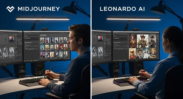 Midjourney vs Leonardo AI Best Character Art Generator in 2025