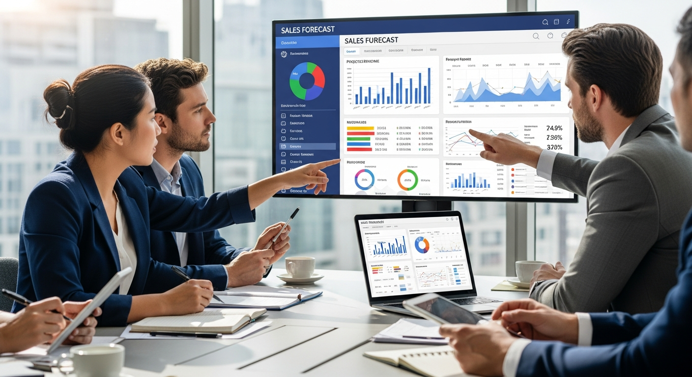 Sales team planning with forecast insights
