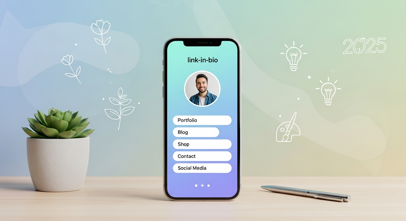 Example of a professional link-in-bio page design for personal branding in 2025, built using Whoozit