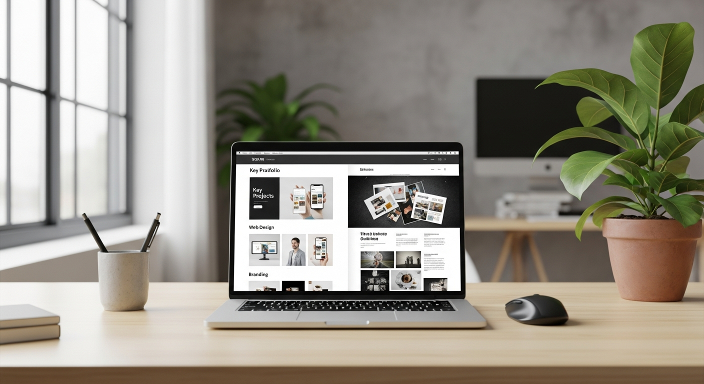 clear vs cluttered portfolio layout comparison showcasing effective design structure