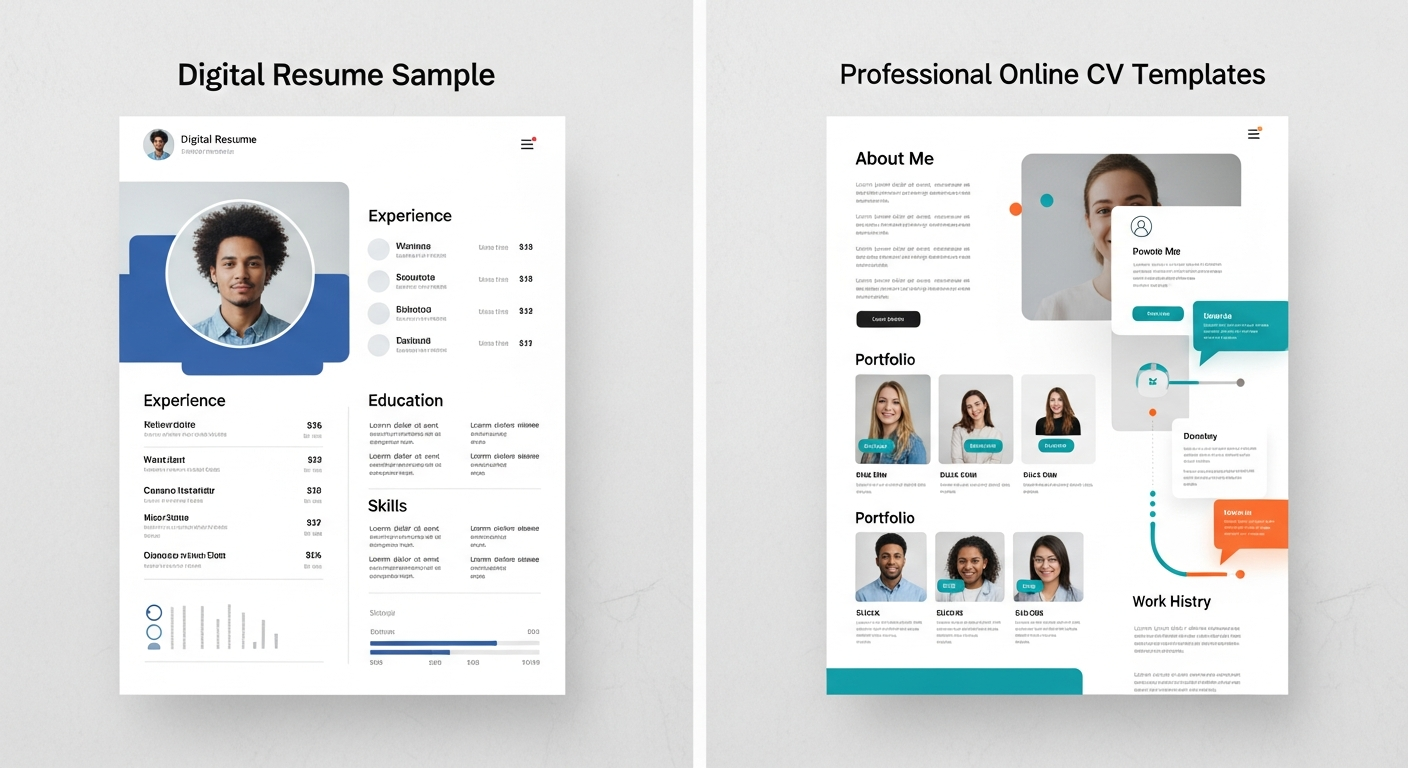 Digital Resume Samples & Professional Online CV Templates