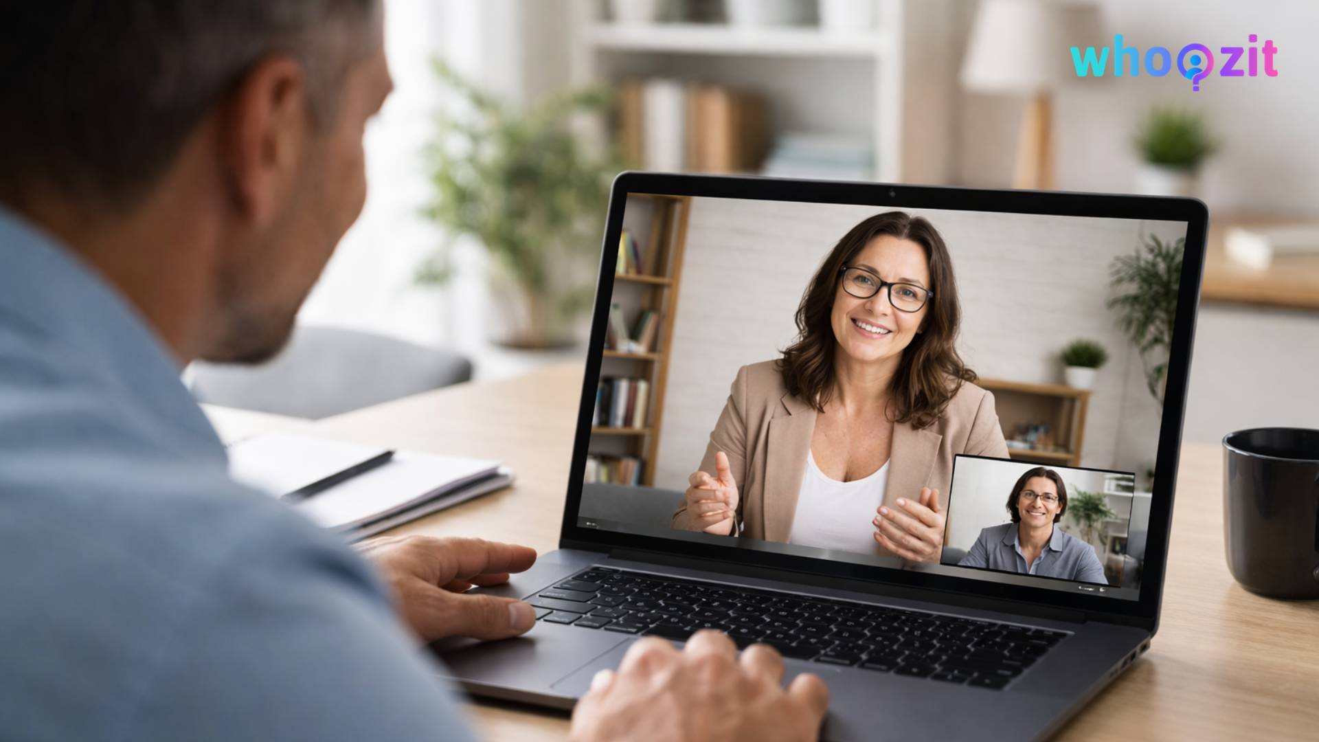 Consultant collecting video testimonial to build social proof and online credibility