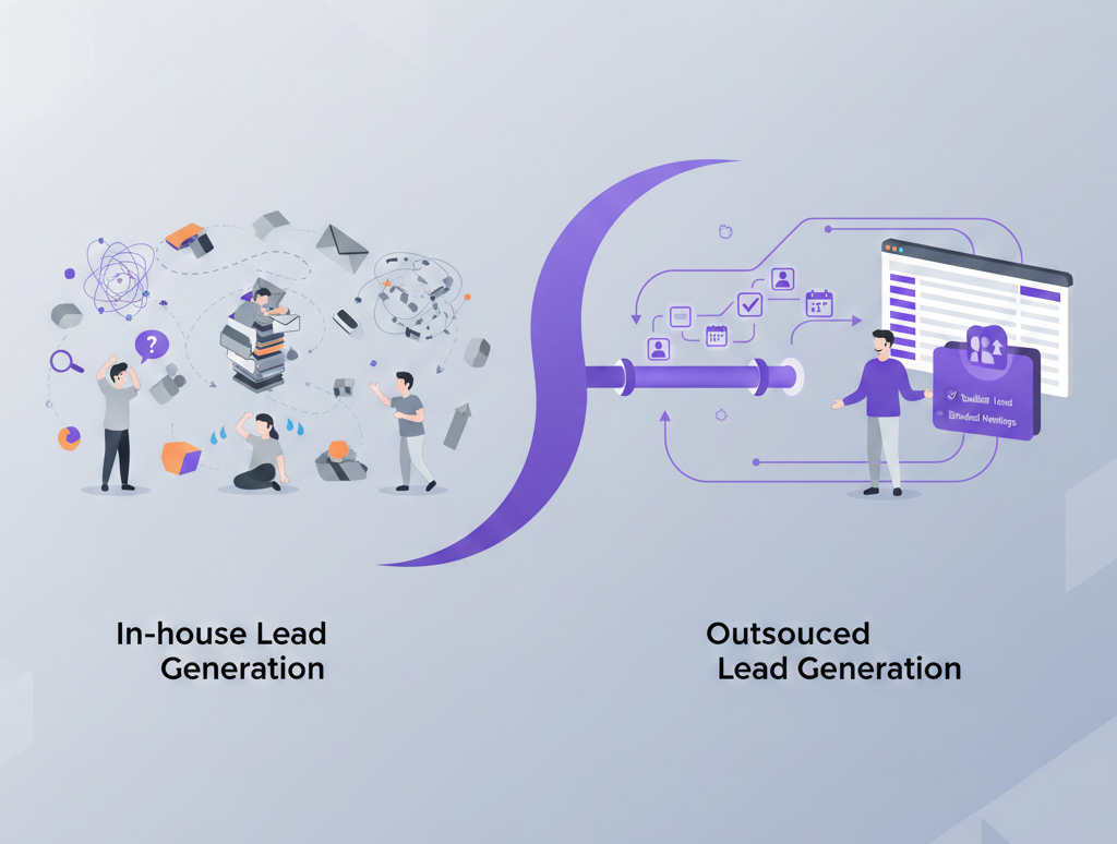 lead generation showing a streamlined sales pipeline